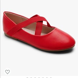 Trary Little Girls Ballet Flats Roman Slip-on Shoes with
Elastic Ankle Strap